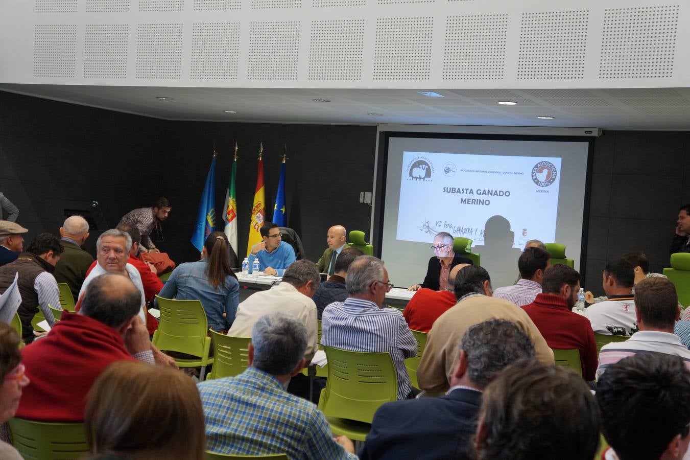 Diputación de Badajoz y Asociación Nacional de Criadores de Ganado Merino realizan la subasta de sus corderos en Herrera del Duque