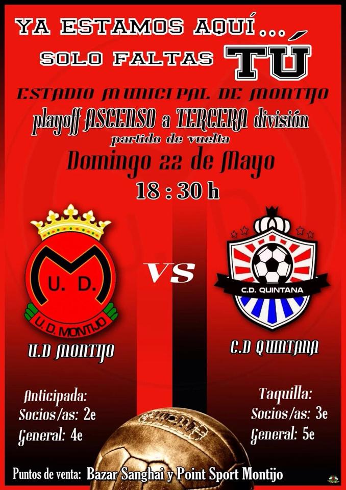 El C.D. Quintana pondrá un autobús para los aficionados para el partido del domingo en Montijo