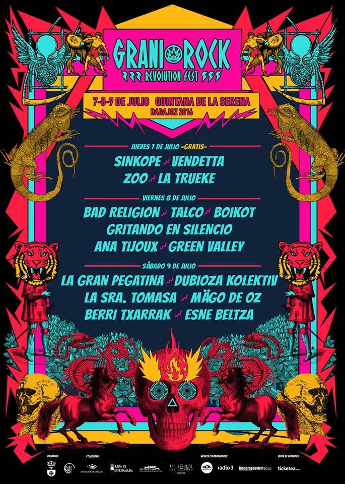 Granirock confirma los días que actuará cada uno de los grupos de su tercera edición