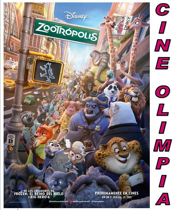 Doble sesión de cine infantil, este fin de semana con 'Zootrópolis'