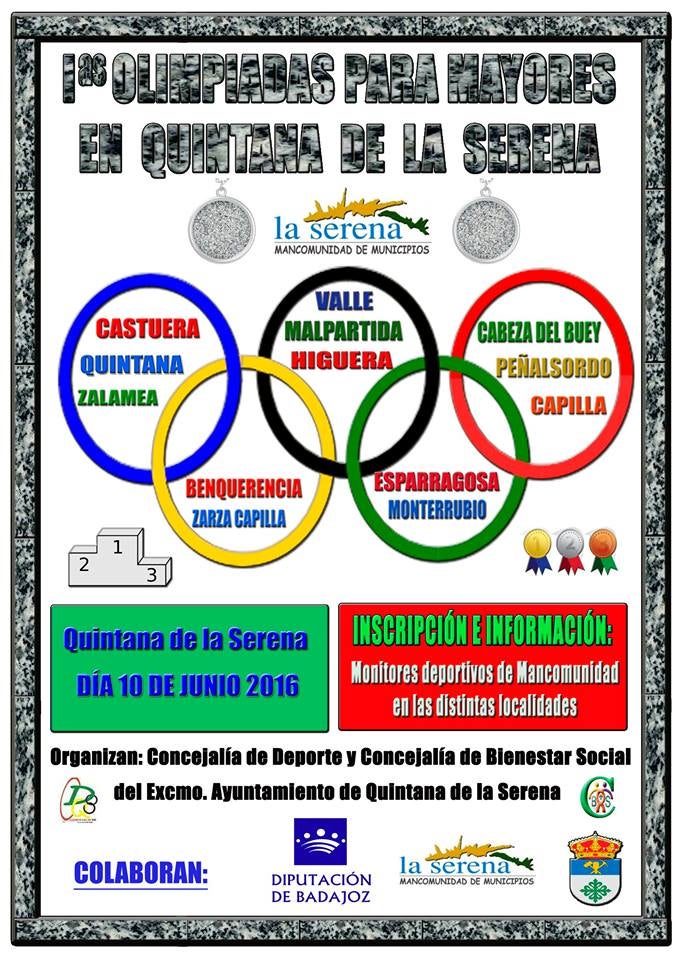 La localidad acogerá el 10 de junio las primeras olimpiadas para mayores