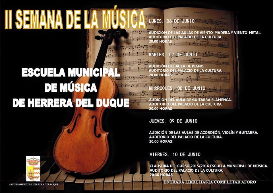 Duratne los próximos cinco días se celebra la II semana de la música en la localidad