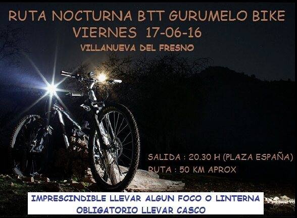 El Club BTT organiza la primera Ruta Nocturna de la temporada