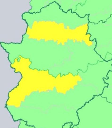 Aviso amarillo por temperaturas de hasta 39º en Extremadura