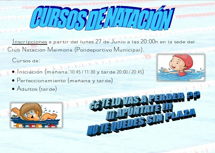 Comienza la temporada de baños y los cursos de natación