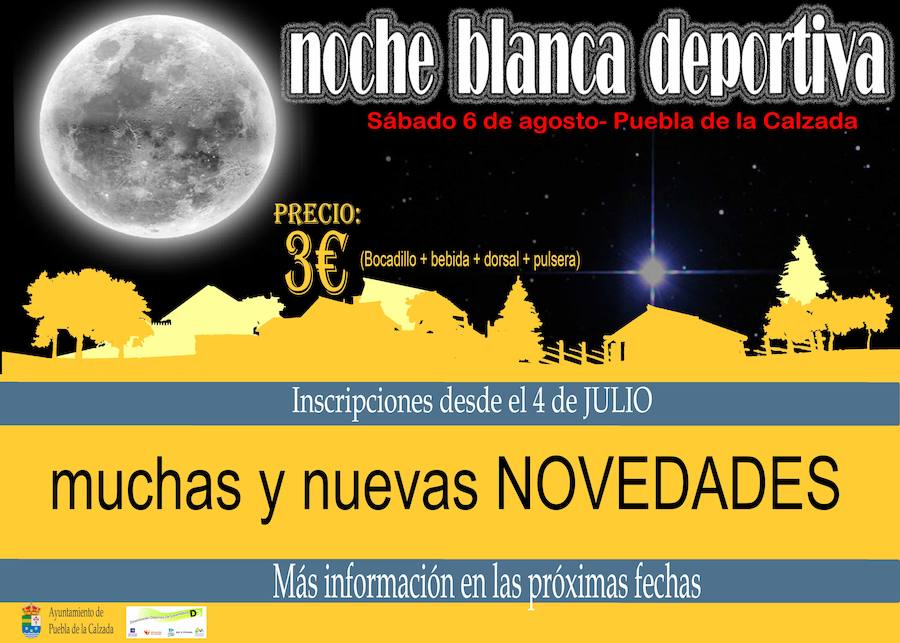 Vuelve la noche blanca deportiva de Puebla de la Calzada