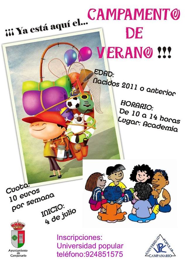 El 4 de julio arranca el campamento de verano