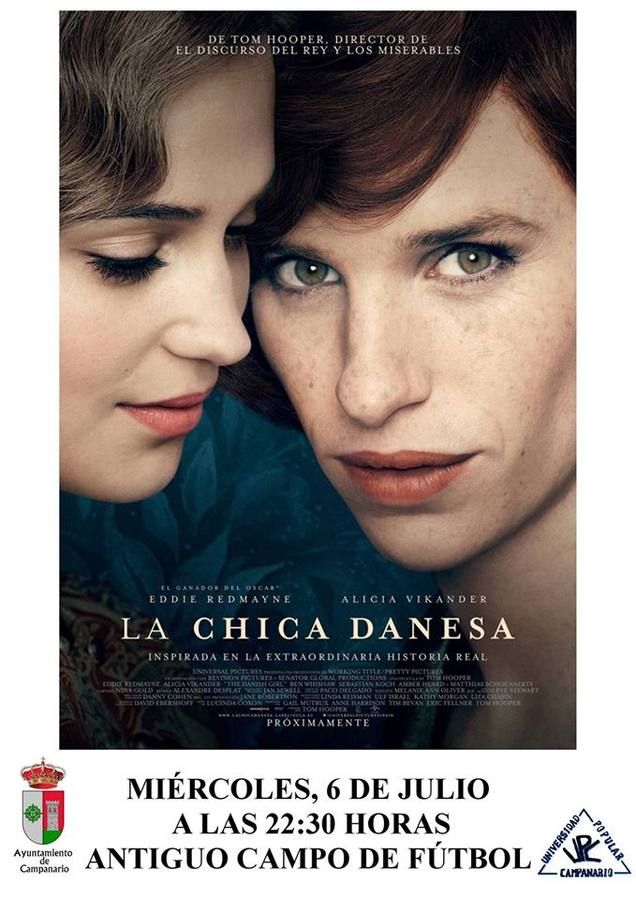 El ciclo de cine de verano arranca hoy con 'La chica danesa'
