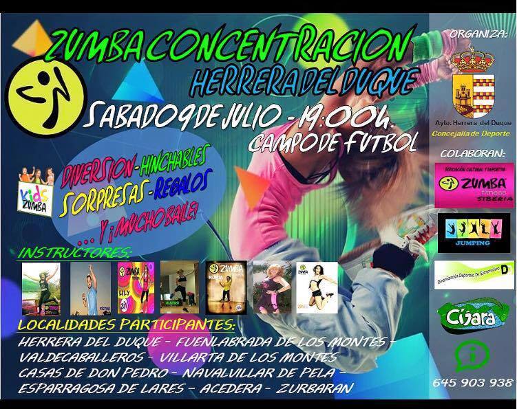 El campo de fútbol lugar de celebración de la zumbaconcentración del sábado 09 de julio