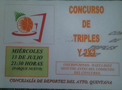Concurso de triples y 2x2 con motivo de las fiestas de la Velada