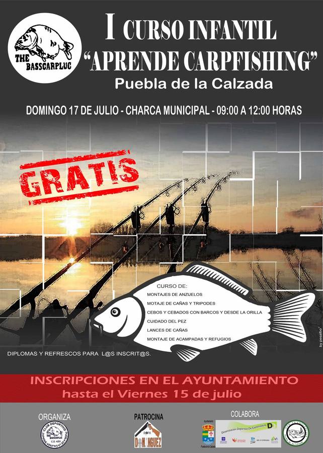 The 'BASSCARPLUC' organiza el I Curso Infantil de Pesca