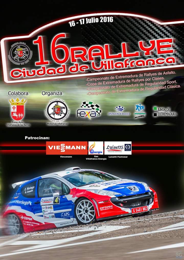 52 corredores participan este fin de semana en el XVI Rallye Ciudad de Villafranca