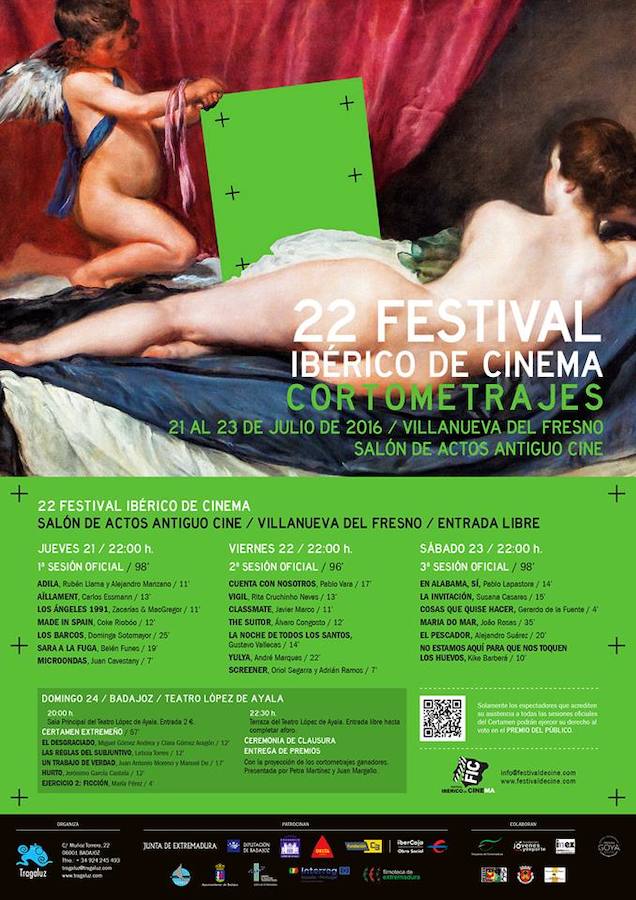 Un total de 20 cortos se proyectarán en la localidad pertenecientes al Festival Ibérico de Cine