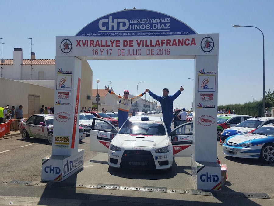 Casimiro y Ortiz vencedores de un competido XVI Rallye Ciudad de Villafranca
