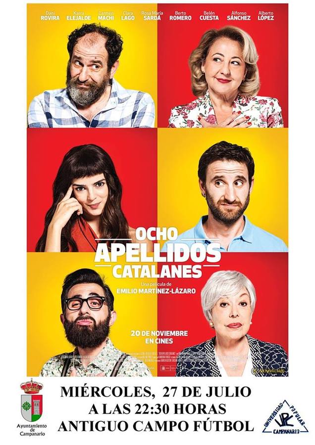 Con 'Ocho apellidos catalanes' se cierra el ciclo de cine de verano