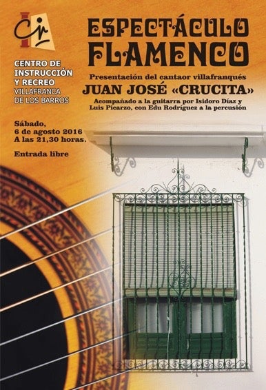 El Centro de Instrucción y Recreo organiza un espectáculo flamenco el próximo 6 de agosto