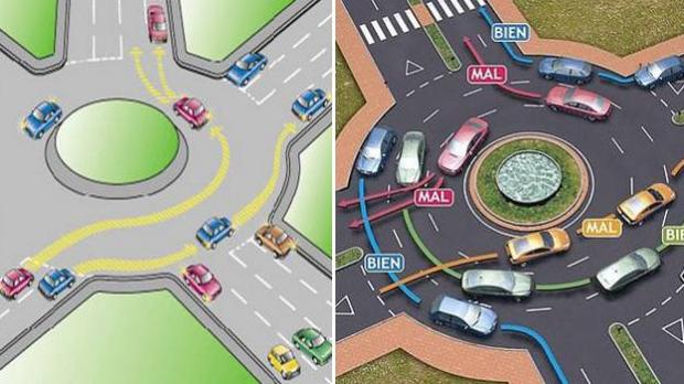 Los errores más frecuentes en las rotondas