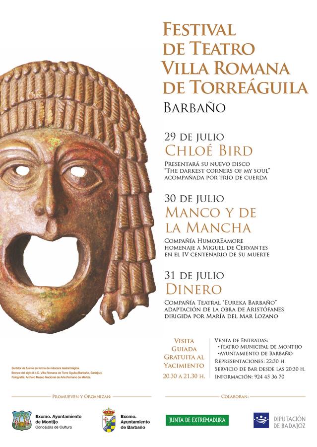 La cantante extremeña 'Chloé Bird' abrirá el "I Festival de Teatro Villa Romana de Torreáguila"