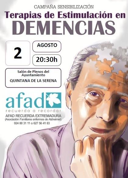 La Asociación de Familiares de Enfermos de Alzheimer ofrecerá este martes una campaña sobre terapias de estimulación en demencias