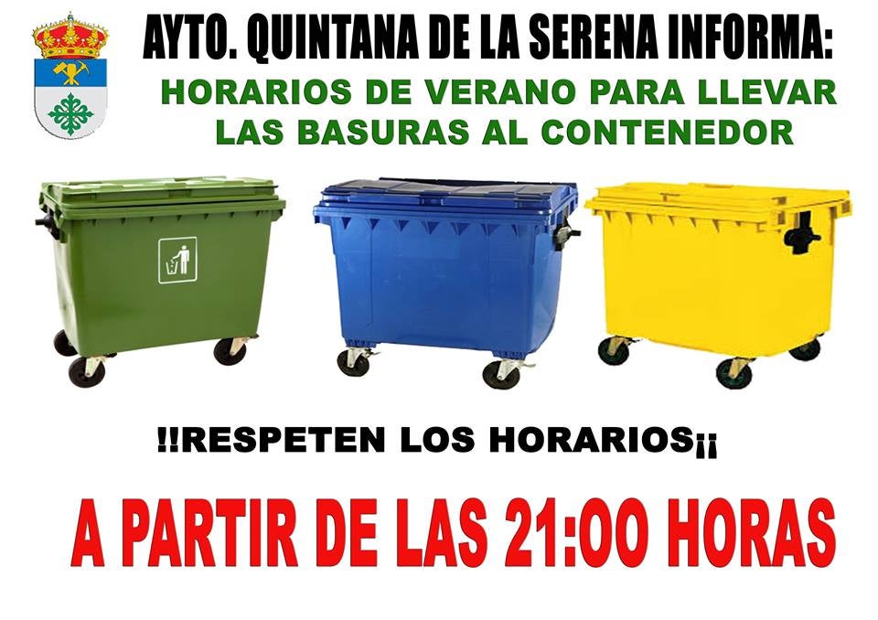 El Ayuntamiento impondrá sanciones a quienes no respeten horario de tirada de basura