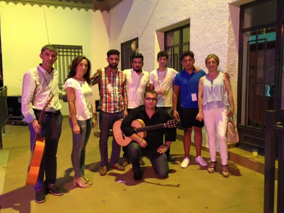 Gran acogida a los flamencos campanarienses en Zalamea