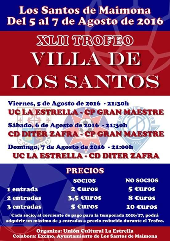 Arranca el Trofeo 'Villa de Los Santos' que disputan La Estrella,Diter y Gran Maestre