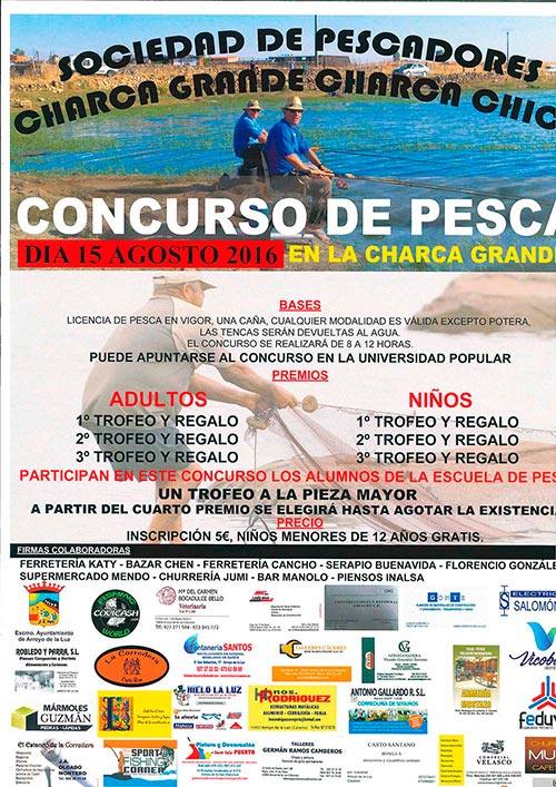 El 15 de agosto tendrá lugar el Concurso de Pesca en la Charca Grande