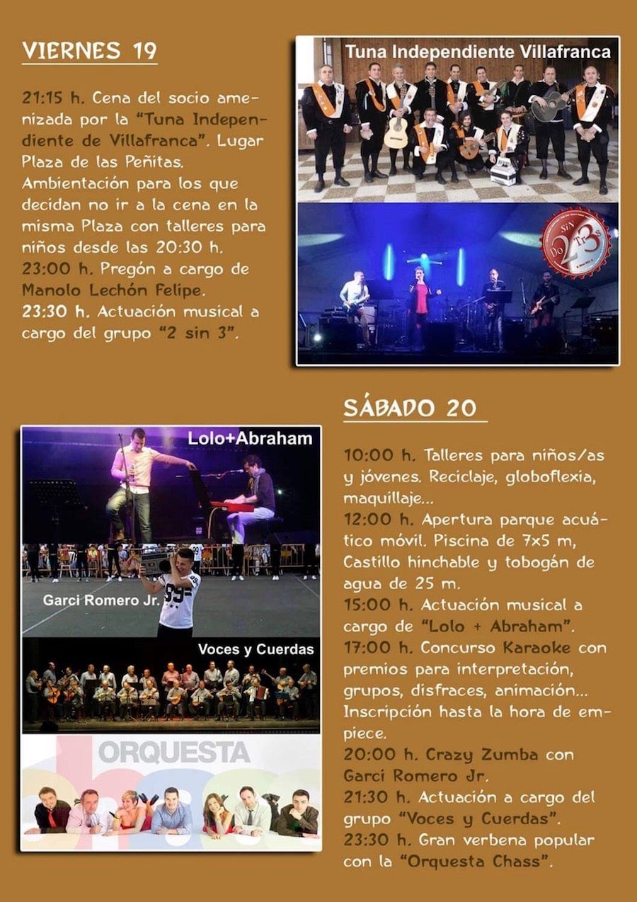 Arrancan hoy viernes 19 las fiestas de “Las Peñitas” con el pregón de Manuel Lechón