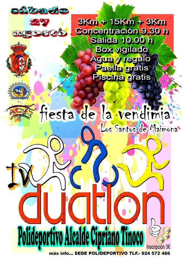 El sábado cuarta edición del duatlón santeño