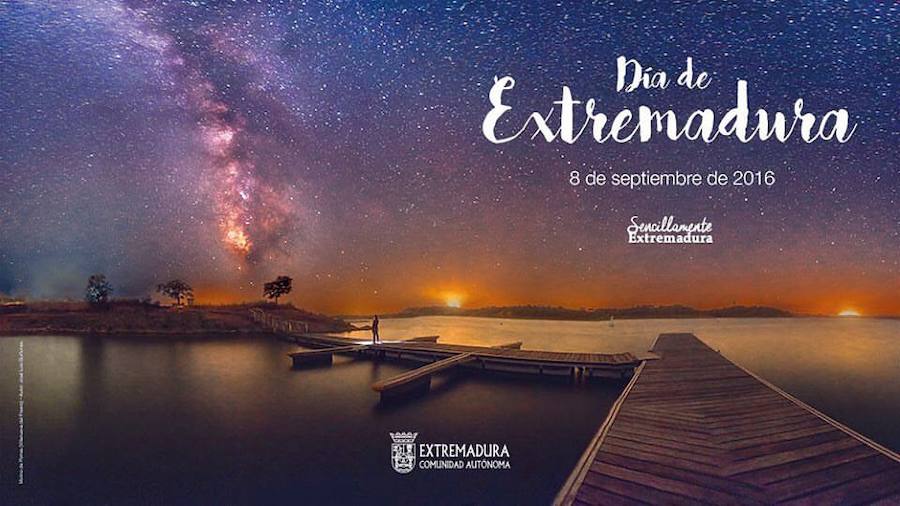 La noche villanovense ilustra el cartel del Día de Extremadura