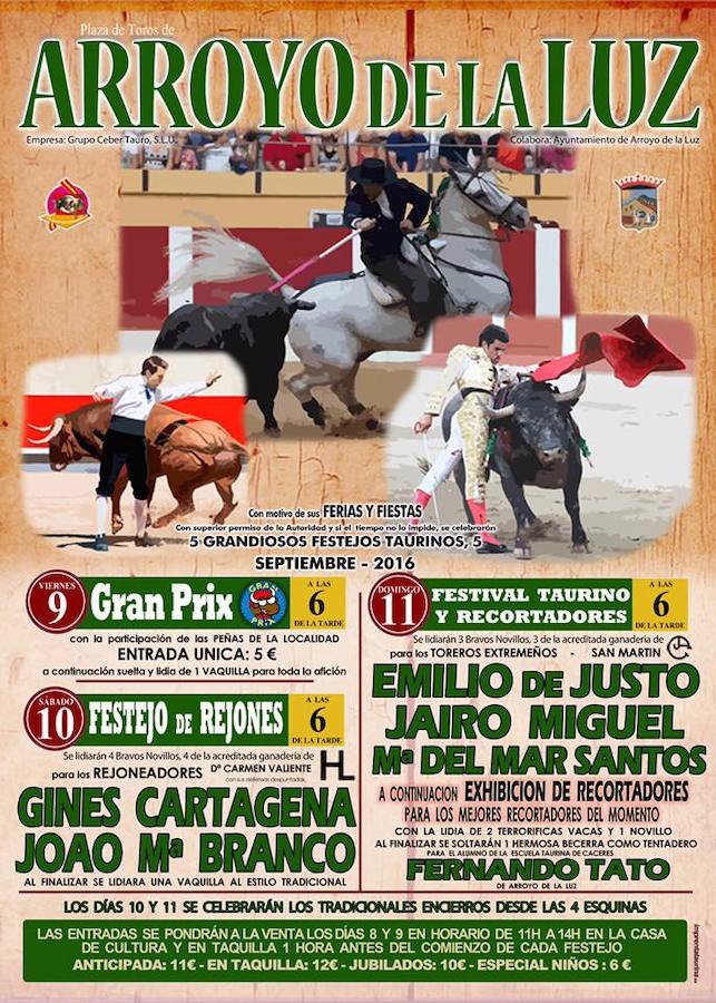 El viernes comienzan los festejos taurinos en la localidad