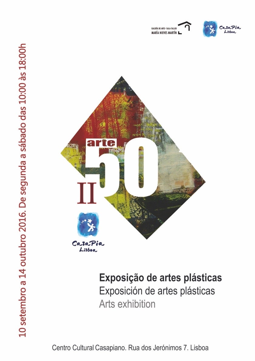 La galería de arte María Nieves Martín coorganiza, gestiona y participa en la exposición internacional de arte contemporáneo ARTE50, que se inaugura el sábado 10 en Lisboa