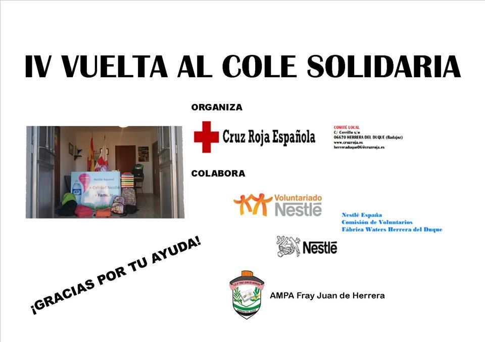 Por cuarto año conecutivo Cruz Roja lanza la campaña “Vuelta solidaria al Cole”