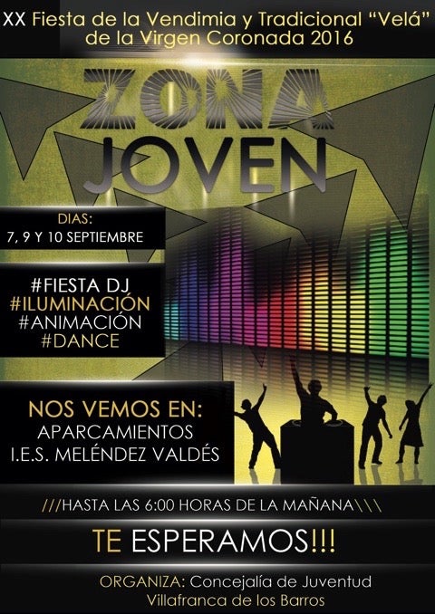 La concejalía de Juventud del Ayuntamiento de Villafranca habilita una zona joven en las Fiestas de la Coronada