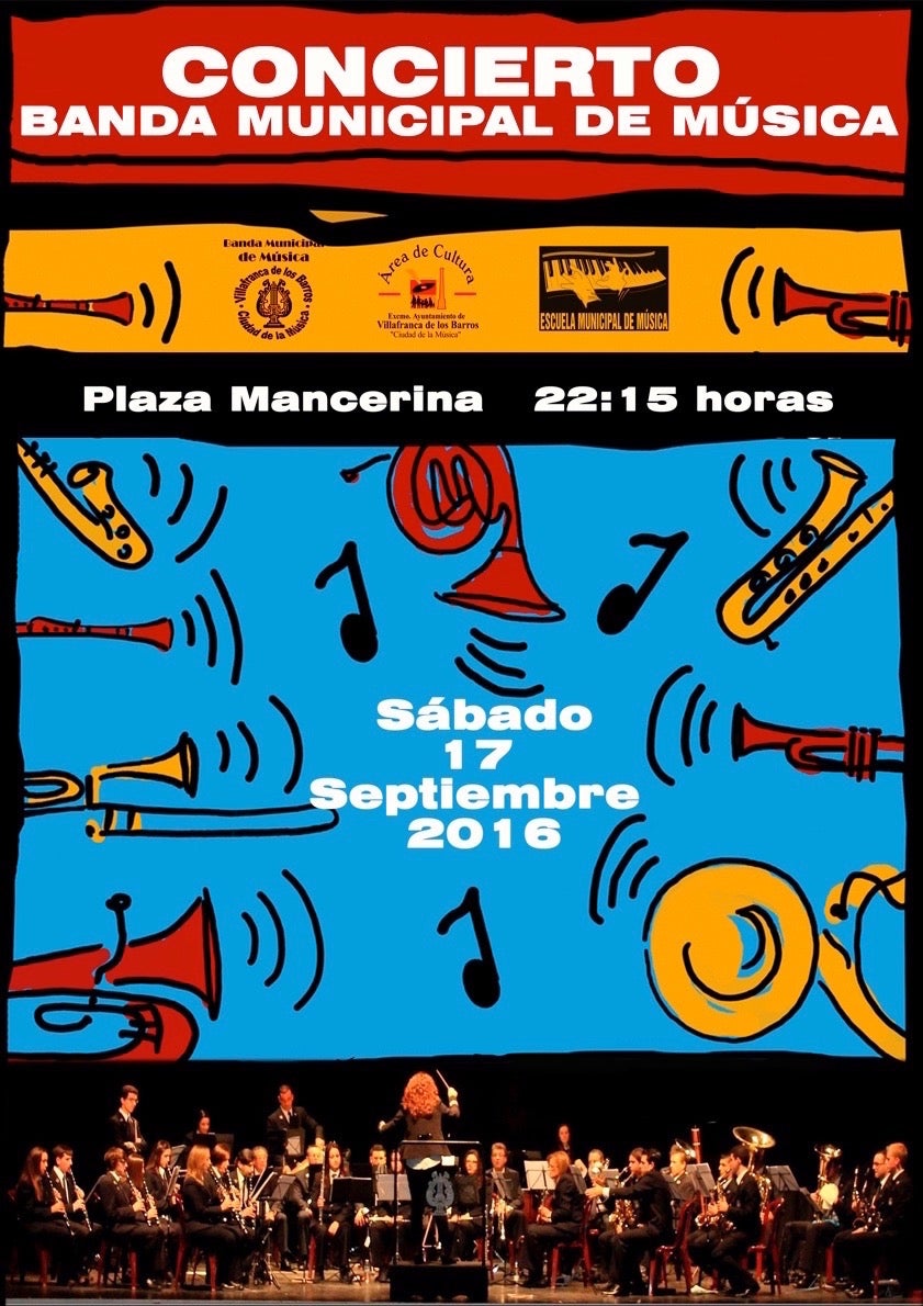 Mañana sábado, último concierto de verano de la Banda Municipal de Música