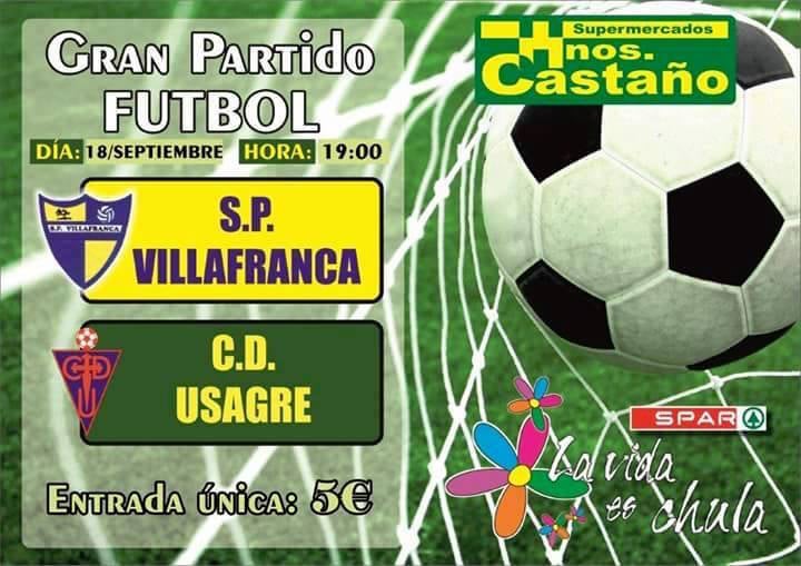 El Villafranca debuta esta tarde en casa contra CD Usagre tras un esperanzador inicio de temporada en Campanario (1-2)