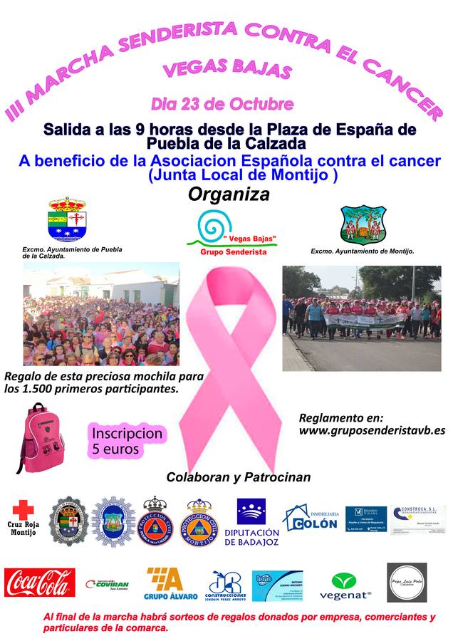 La III Marcha Senderista contra el cáncer Vegas Bajas, ya esta en marcha