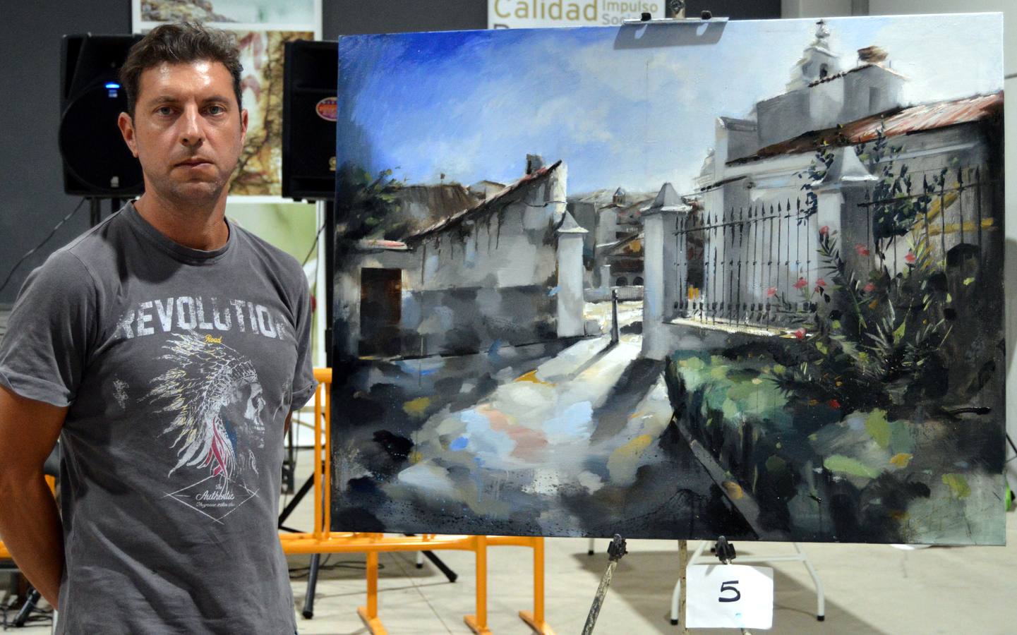 El extremeño Fernández Carretero consigue el primer premio del certamen internacional de pintura al aire libre
