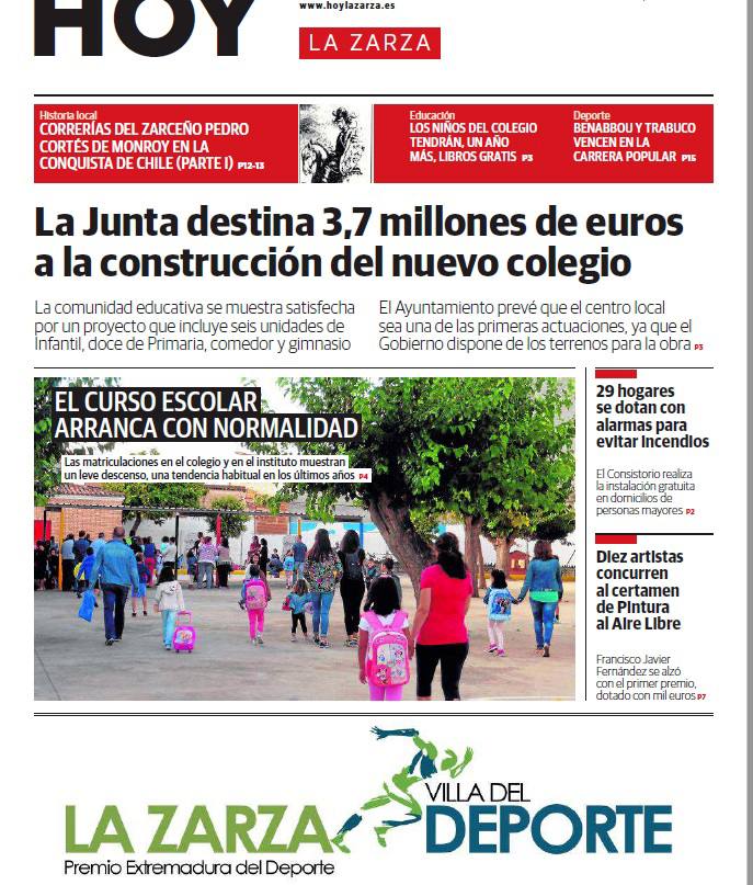 Este viernes sale el periódico de septiembre