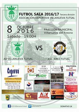 La Asociación Deportiva Villanueva Futsal debuta en casa en 3ª división
