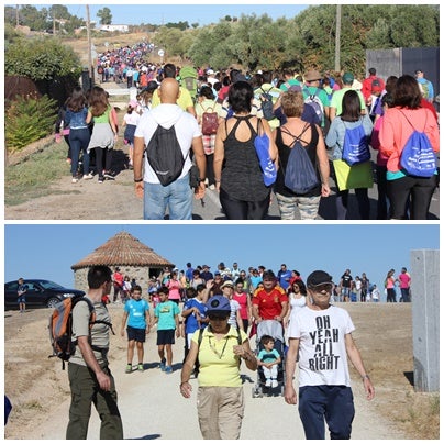 Unas 1.500 personas marcan el paso de la ruta trashumante