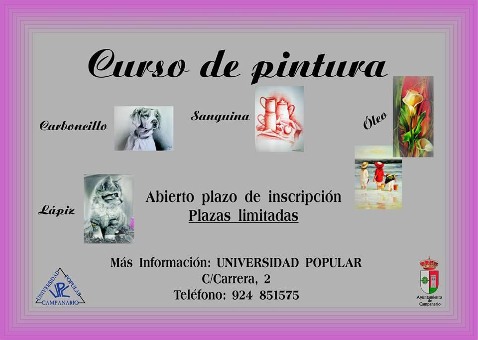 La Universidad Popular oferta un curso de pintura
