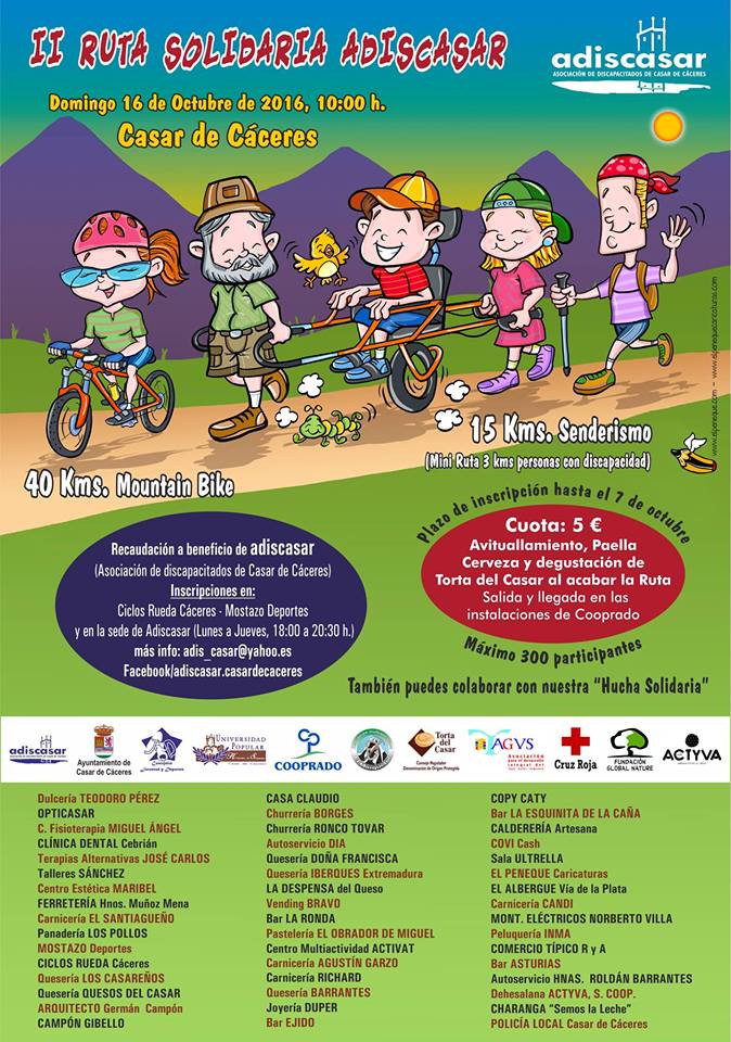 Todo listo para la II Ruta de Adiscasar este domingo