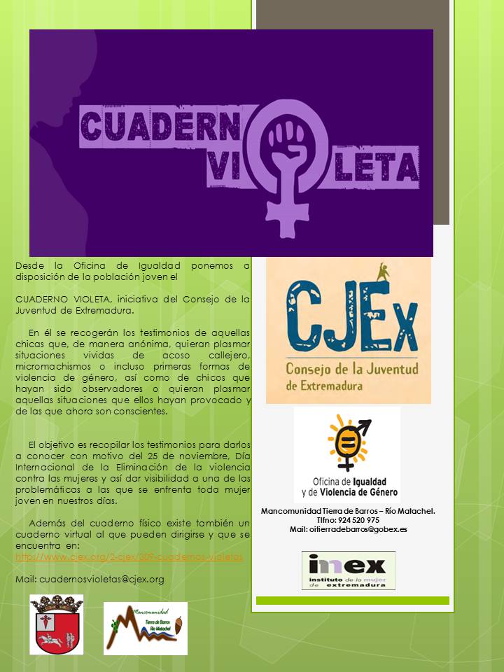 La población joven cuenta desde ahora con el cuaderno violeta