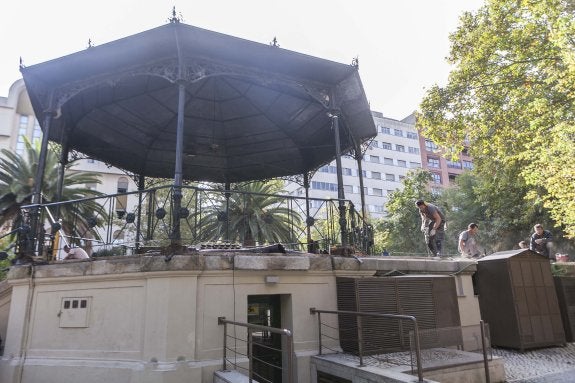 El Quiosco de la Música estará con obras durante dos semanas