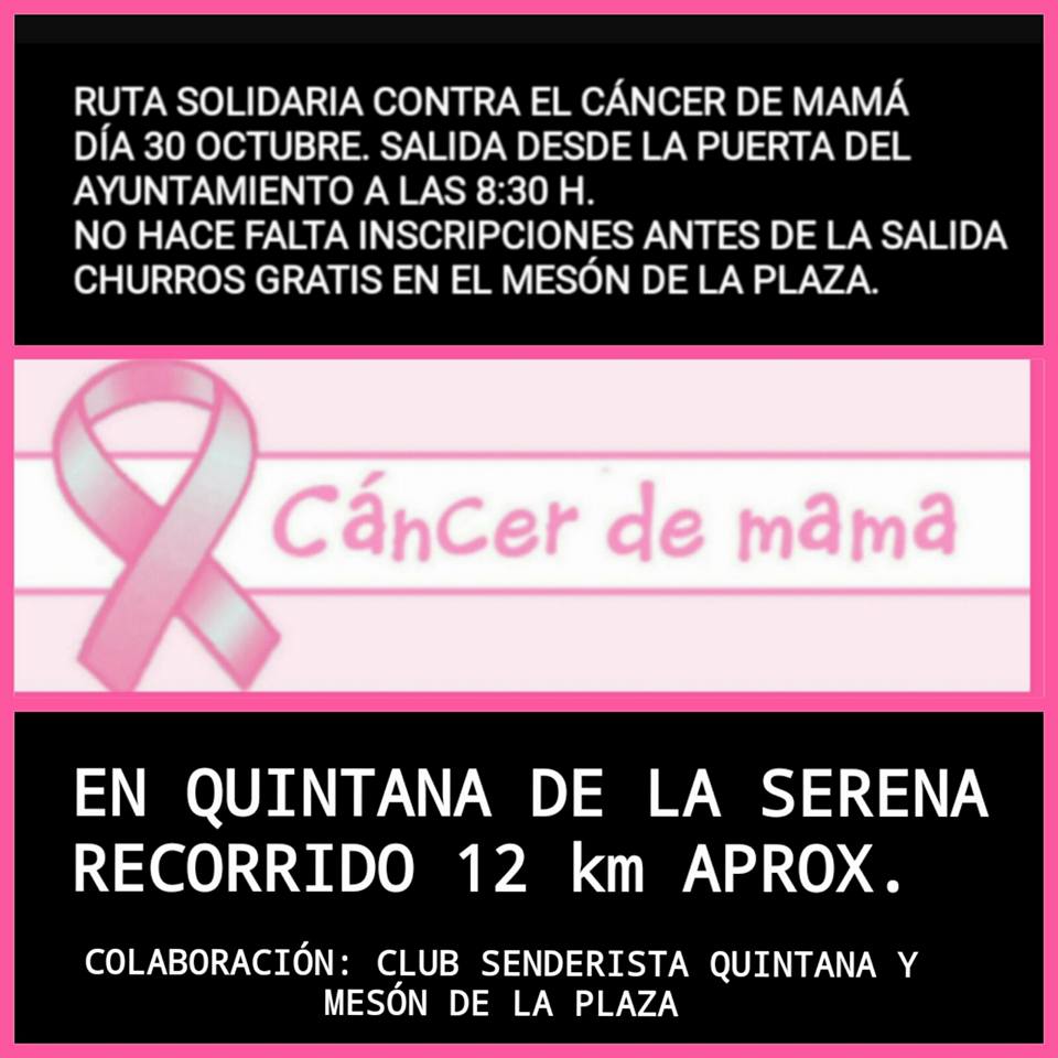 El club senderista organiza una ruta contra cáncer de mama