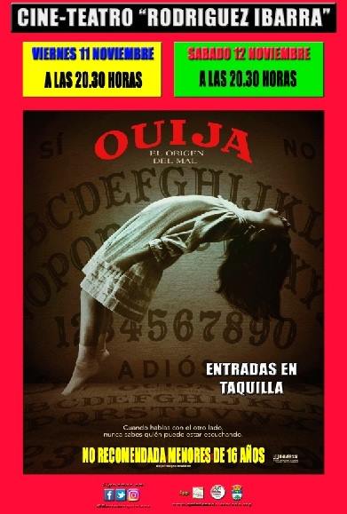 Cine de terror con ‘Ouija: El Origen del Mal’ este fin de semana en el cine ‘Rodríguez Ibarra’
