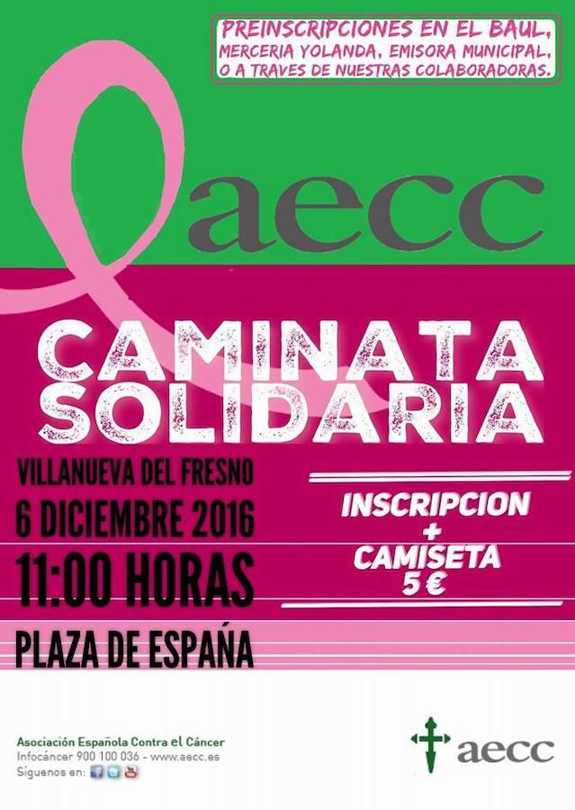 La Asociación Española contra el Cáncer organiza una caminata solidaria