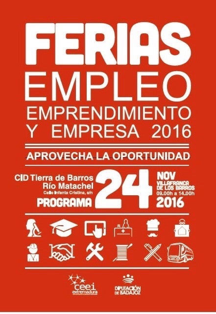 El próximo 24 de noviembre se celebrará en el CID la II Feria de Empleo, Emprendimiento y Empresa