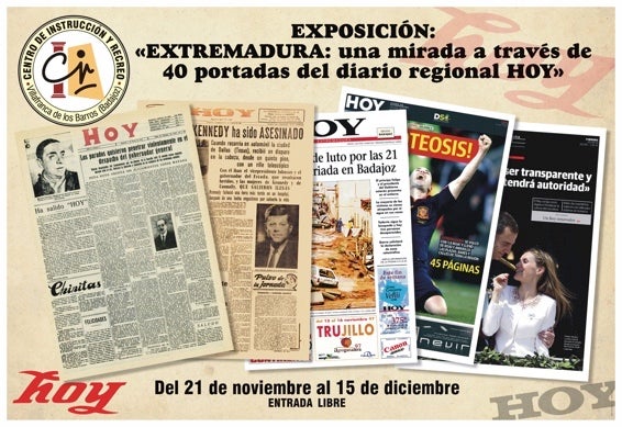 El CIR organiza una exposición con 40 portadas del periódico HOY